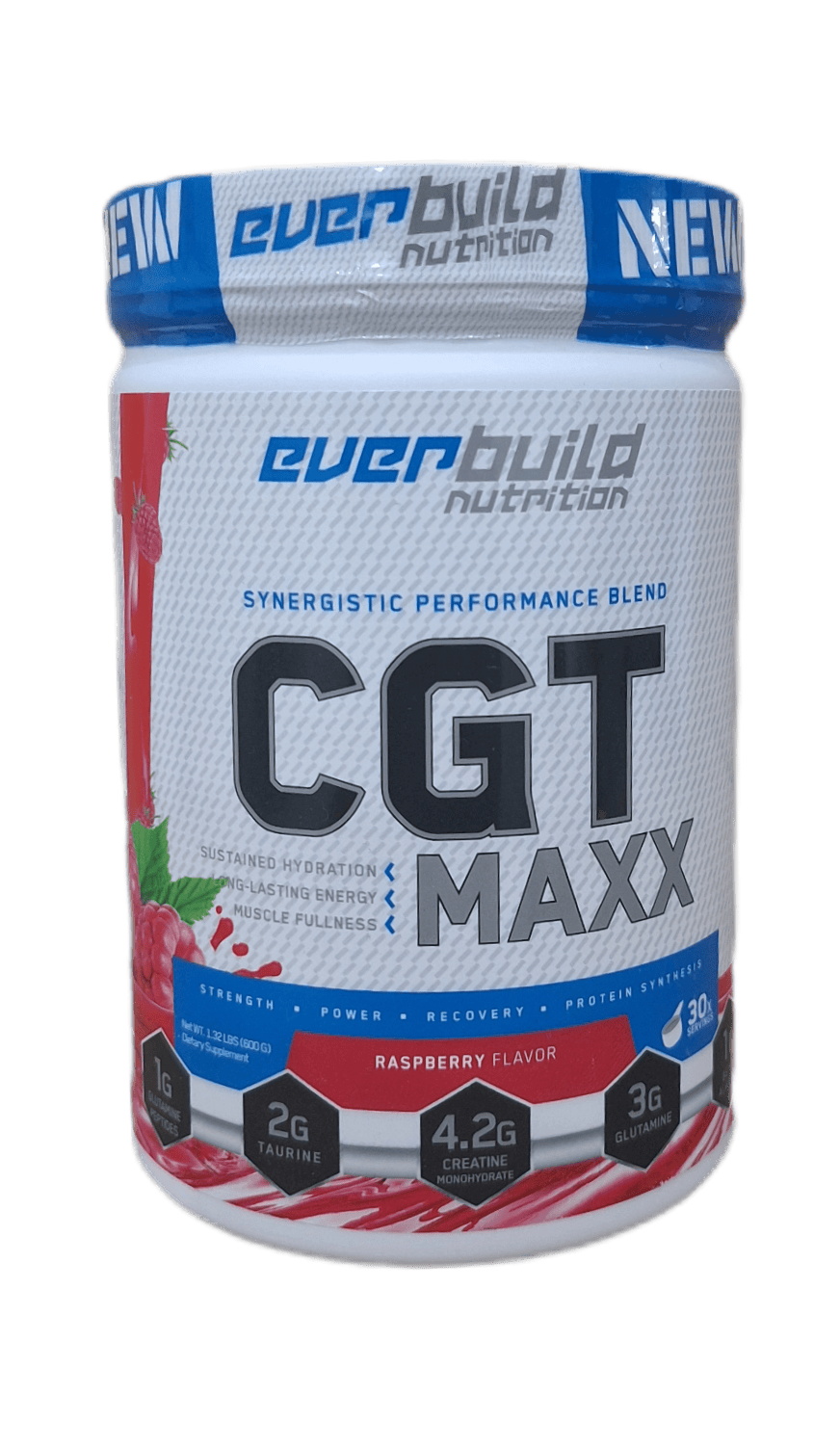 کراتین ترکیبی سی‌جی‌تی اوربیلد (Everbuild CGT) ۶۰۰ گرم | کراتین گلوتامین تائورین