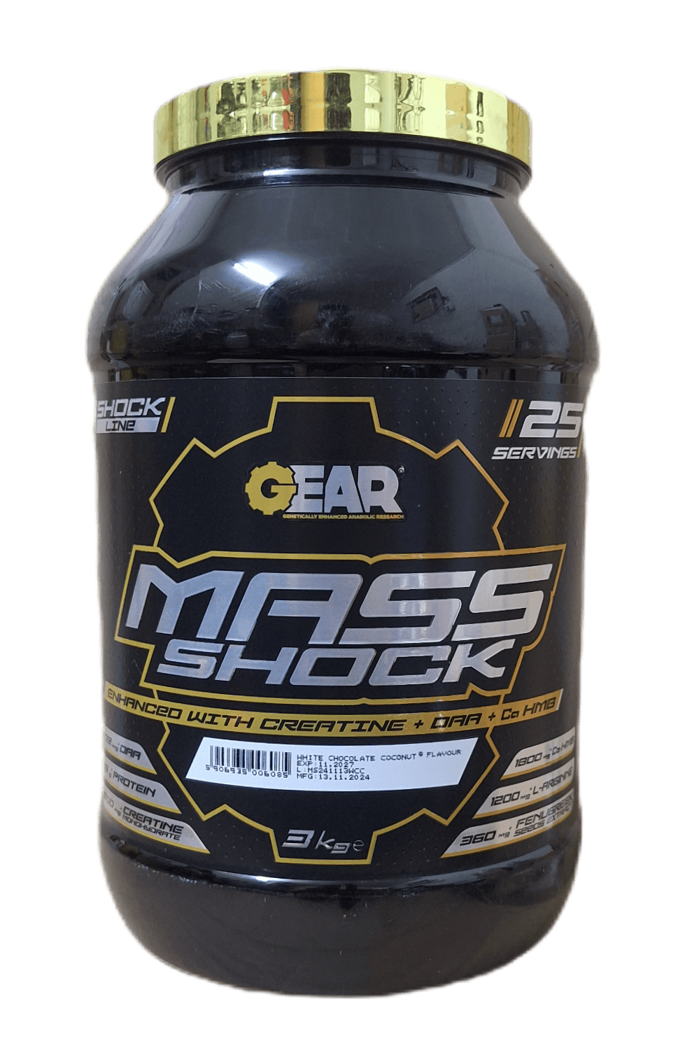 گینر مس گیرشوک (Gear Mass Shock) ۳ کیلوگرم